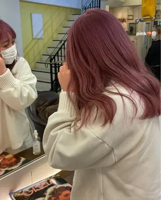 ロング カラー ボブ/ミディアム RIONAのヘアスタイル