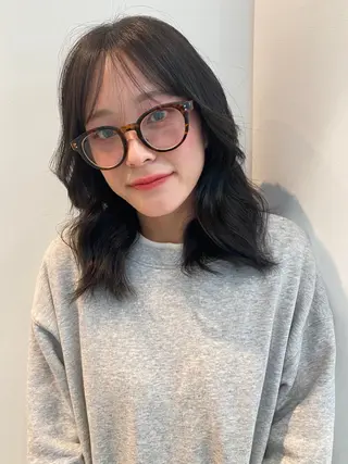 ミディアム カラー mai / linoah˚✧のヘアスタイル