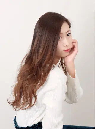 ロング カラー 奥田 真二のヘアスタイル