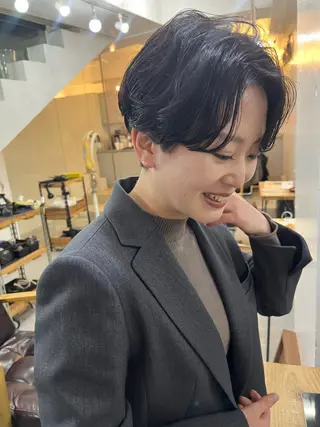 ショート パーマ Shibata Mizukiのヘアスタイル