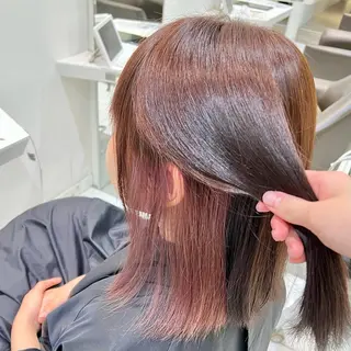 ミディアム カラー Yuka/Aujua ソムリエ/髪質改善のヘアスタイル