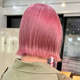 ミディアム カラー 🎀ハイトーン🎀 ケアブリーチmikuのヘアスタイル