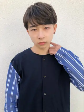 ショート メンズ🍃ナチュラル 韓国風ヘアRENのヘアスタイル