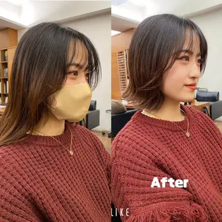 ショート Paddle所属・似合わせレイヤー/ ニュアンスパーマ高倉のヘアスタイル