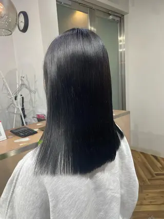 セミロング カラー SHOTO ハイトー ン/ブロンドカラーのヘアスタイル
