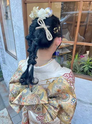 ロング ヘアアレンジ 水島 悠香子のヘアスタイル