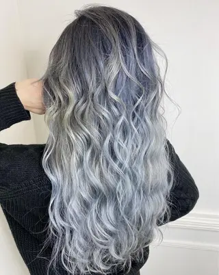 ロング カラー メンズ 🧡可愛い色落ち🧡 ハイトーン特化🧡のヘアスタイル