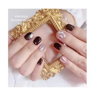 ミディアム ネイル 👑enen style👑のネイルデザイン