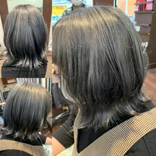 ミディアム カラー 木村 瞬のヘアスタイル