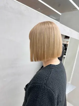 ミディアム カラー 染谷 遥花のヘアスタイル