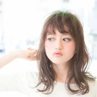 ミディアム カラー パーマ タナカ *歴10年以上*のヘアスタイル