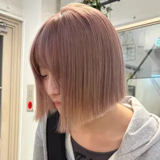 ミディアム 盛れる透明感カラー・ momokaのヘアスタイル