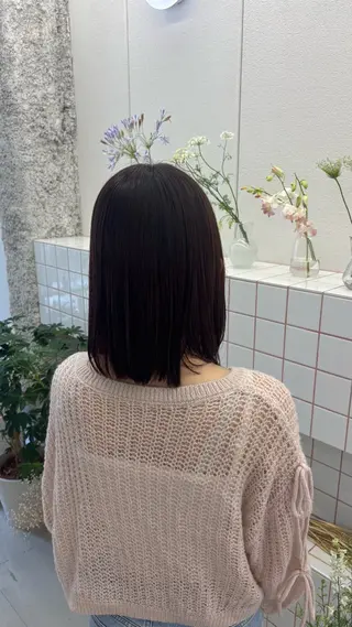 カラー Asumi/丸の内 /ブリーチ/花屋併設のヘアスタイル