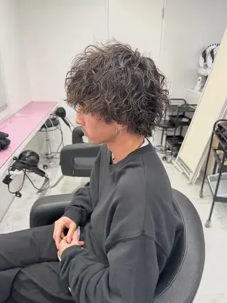 ミディアム パーマ メンズ ⚡️メンズ特化⚡️ RYUKIのヘアスタイル