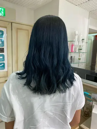 セミロング ヘアアレンジ 透明感カラー 古山 結季🌙🖤のヘアスタイル