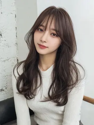 ロング 店長🌟小顔似合わせ デザインカラー◎古田のヘアスタイル