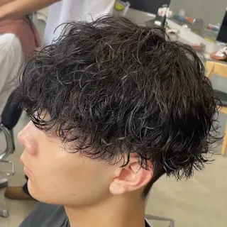 ミディアム パーマ ヘアアレンジ メンズ fifth 石川 凪のヘアスタイル