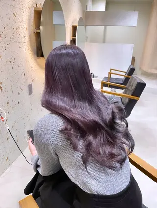ロング カラー tim hinaのヘアスタイル