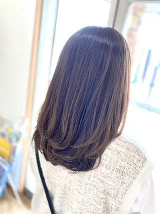 ロング カラー 堀 大輔のヘアスタイル