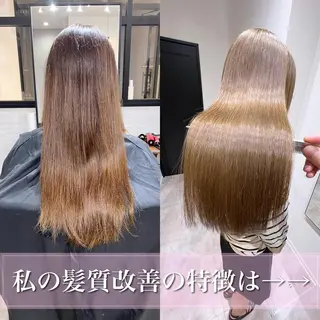 セミロング カラー 縮毛矯正×髪質改善 店長　DAITOのヘアスタイル