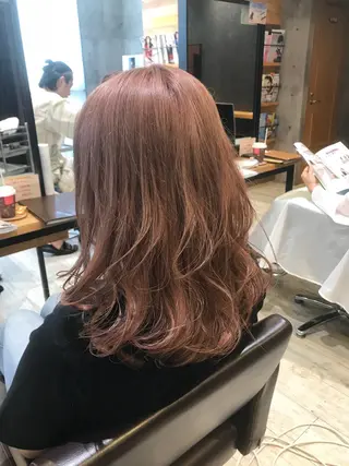 ロング カラー パーマ ヘアアレンジ メンズ キッズ ネイル マツエク・マツパ EnBlesS西宮 マンツーマン神道有基のヘアスタイル