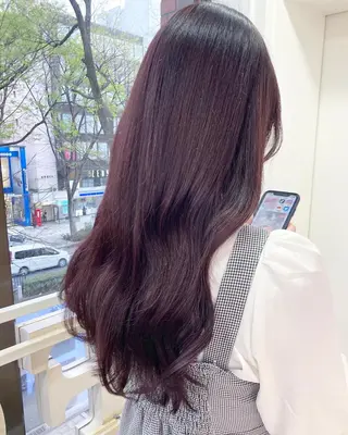 ロング カラー 🇰🇷韓国風艶髪✨ 髪質改善 倉岡しおんのヘアスタイル