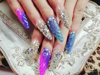 ロング ネイル mamo nailのネイルデザイン