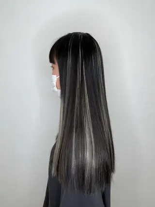 ロング カラー 杉田 一浩のヘアスタイル