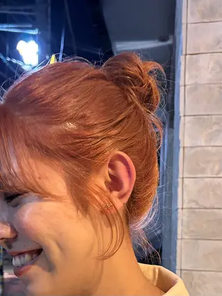 ミディアム カラー じゅわっと暖色カラー 🍊Moemiのヘアスタイル