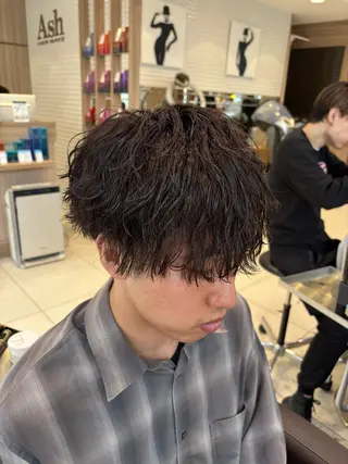 パーマ メンズ カルマ・ニュアンス/ 縮毛/レイヤーaoiのヘアスタイル