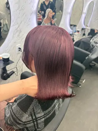 セミロング カラー 韓国ヘア🎀 /♡𝓝𝓸𝓪♡のヘアスタイル