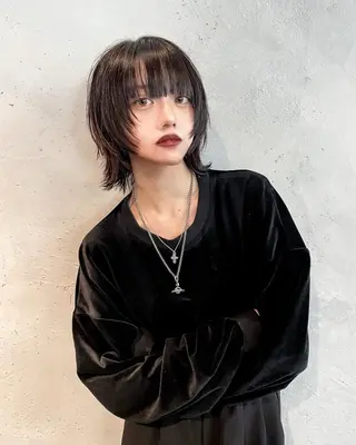 セミロング キョウスケ/レイヤー /ハイトーンのヘアスタイル