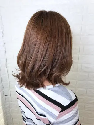 ミディアム カラー エイジングケア特化 美容師✂️山崎竜二のヘアスタイル