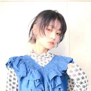 ショート カラー ウルフ/レイヤー /suzuhaのヘアスタイル