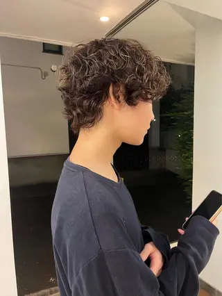 ミディアム カラー 赤み消しカラー/ ナチュラル/トモキのヘアスタイル
