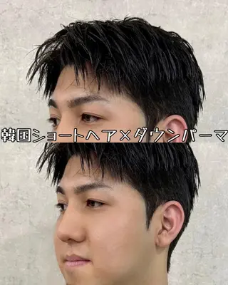 ショート カラー パーマ メンズ Men's Eir Kodamaのヘアスタイル