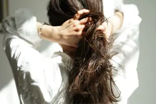 ロング カラー カンノ シュンのヘアスタイル