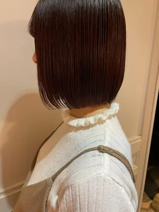 ミディアム カラー 金森 有希のヘアスタイル