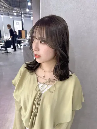 ミディアム カラー 赤み無し柔らかカラー 【梅田】madokaのヘアスタイル