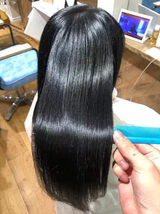 ロング カラー 【ブリーチ無しW】 【暗髪&暖色系】圭真のヘアスタイル