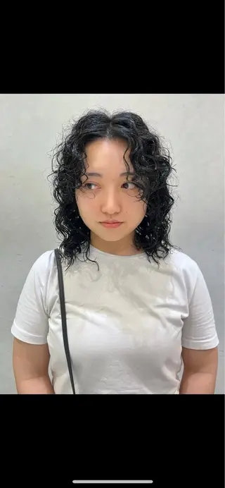 セミロング パーマ nono/パーマ /顔まわりカット🐈のヘアスタイル