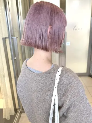ショート カラー lani ブリーチ /ダブルカラーのヘアスタイル