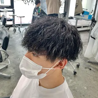 ショート パーマ メンズ メンズ特化美容師/ 藤戸 椋のヘアスタイル