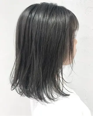 ミディアム カラー パーマ ヘアアレンジ ネイル マツエク・マツパ 韓国ヘア/レイヤー /透明感カラー❤️のヘアスタイル