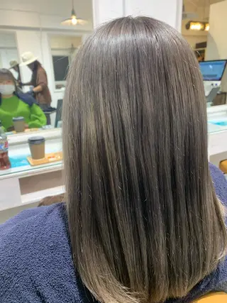 セミロング カラー ヘアアレンジ ネイル Sia中野新橋 『JUNYA』のヘアスタイル