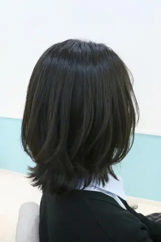 ミディアム フジタミキ ✨メテオ TR、ヘッドスパのヘアスタイル