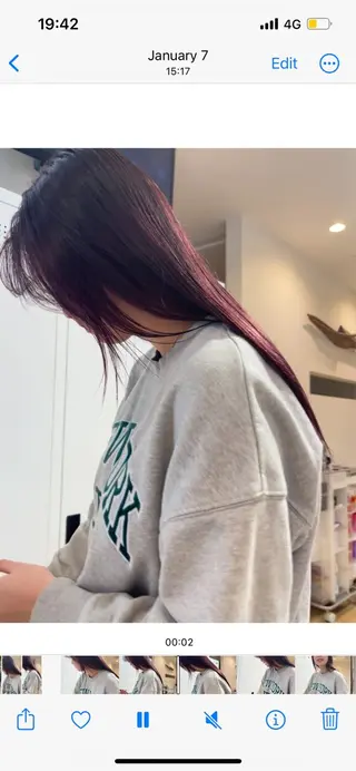 ロング カラー RIO 福岡美容師のヘアスタイル