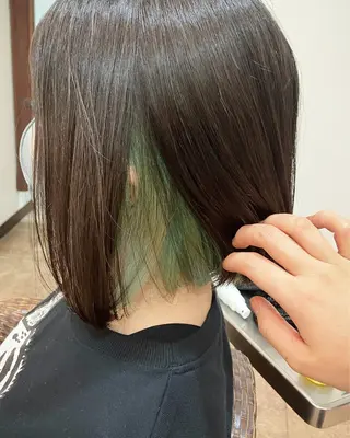 カラー fumikaブリーチ /デザインのヘアスタイル