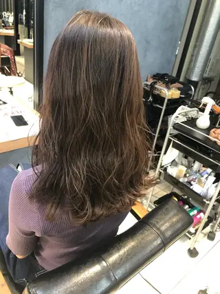 ロング カラー ヘアアレンジ メンズ キッズ ネイル マツエク・マツパ 透明感カラー🤎 ゆりのヘアスタイル