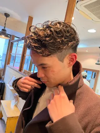 メンズ 透明感・艶感 小坂隼斗のヘアスタイル